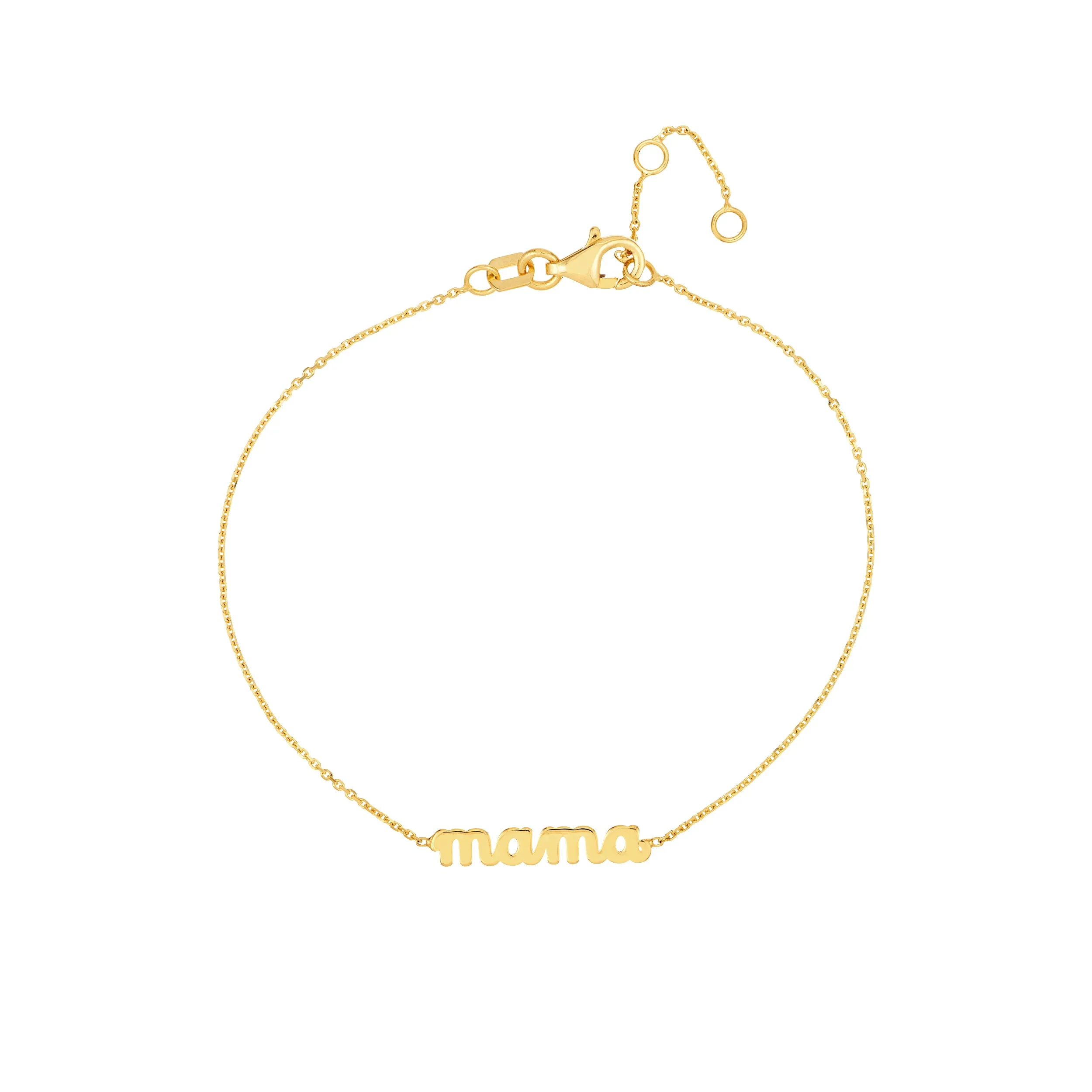 14k Yellow Gold MAMA Bracelet