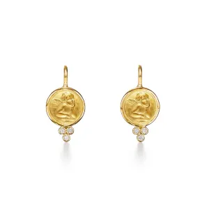 18K Angel Earrings