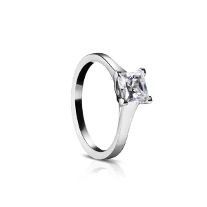 18K White Gold R428-1 Engagement Ring