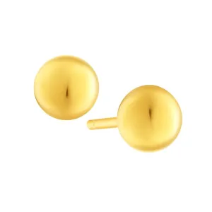 916 Gold Moda Classic Ball Earrings