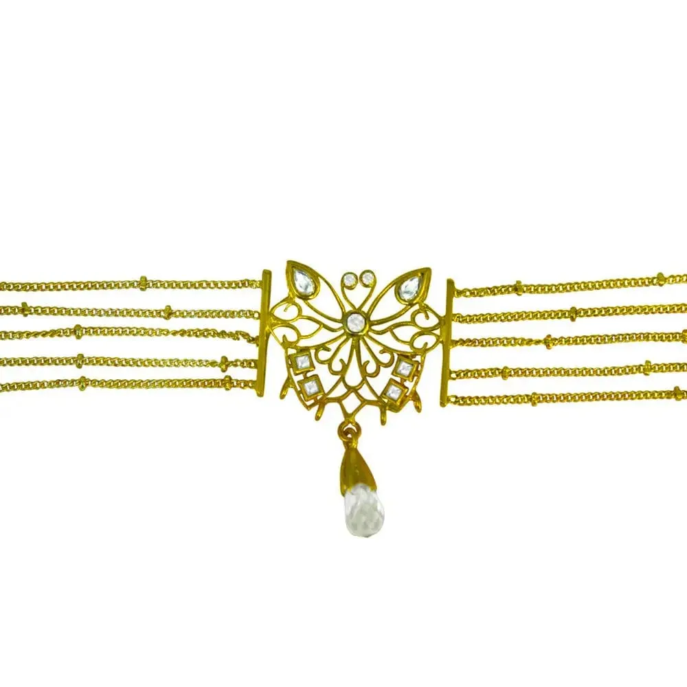 92.5 Silver Butterfly(Titli) Choker