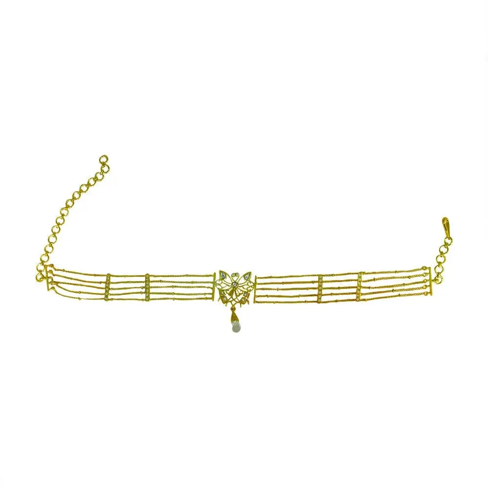 92.5 Silver Butterfly(Titli) Choker