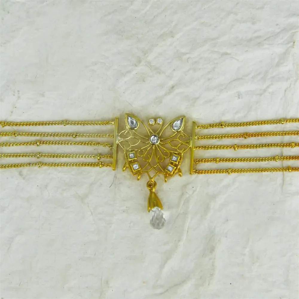 92.5 Silver Butterfly(Titli) Choker