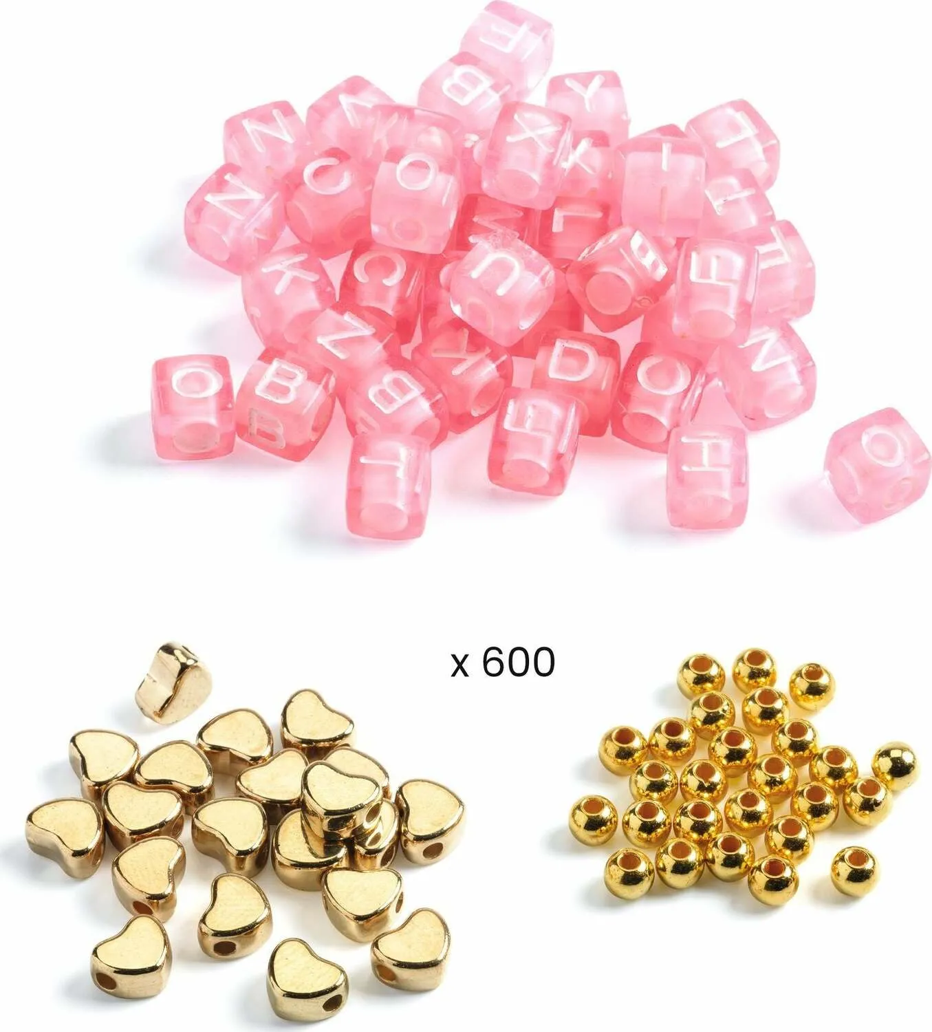 Alphabet Beads Gold