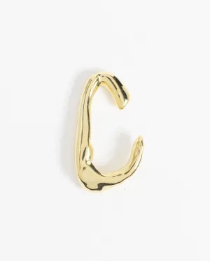 Amorphous Slim Gold Cuff