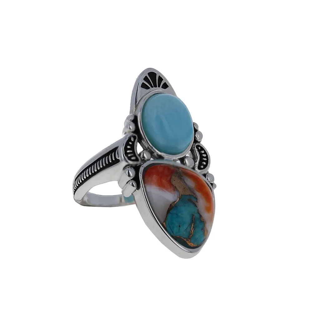 Bali Elongated Stone Ring