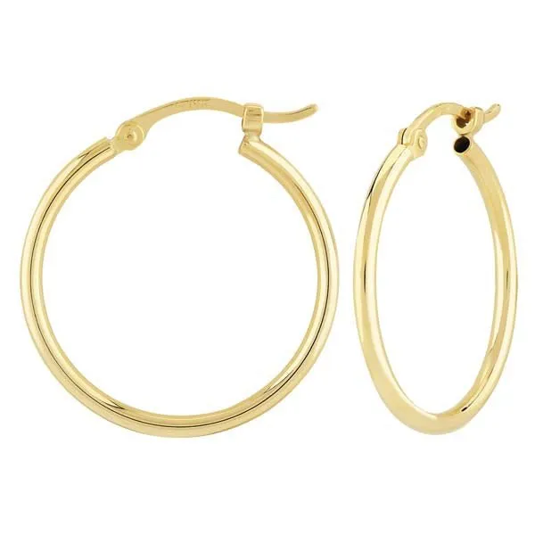 Ben Garelick Classic Gold 3/4 Inch Hoop Earrings