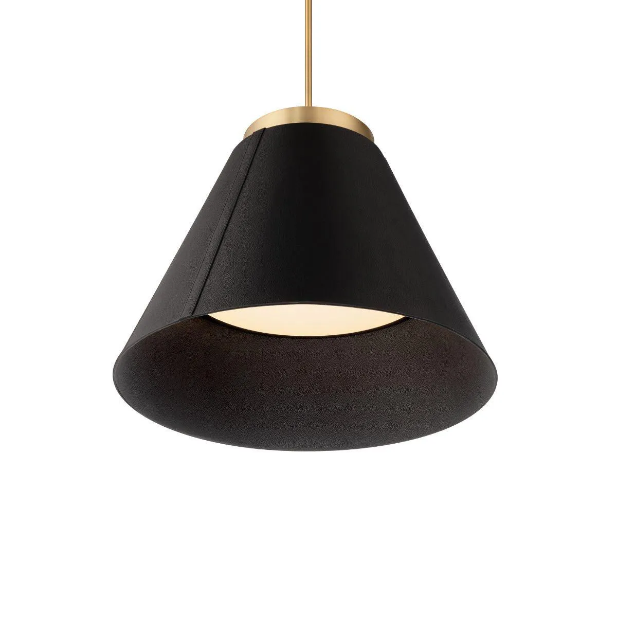 Bentley 24 in. LED Pendant Light Black & Brass finish