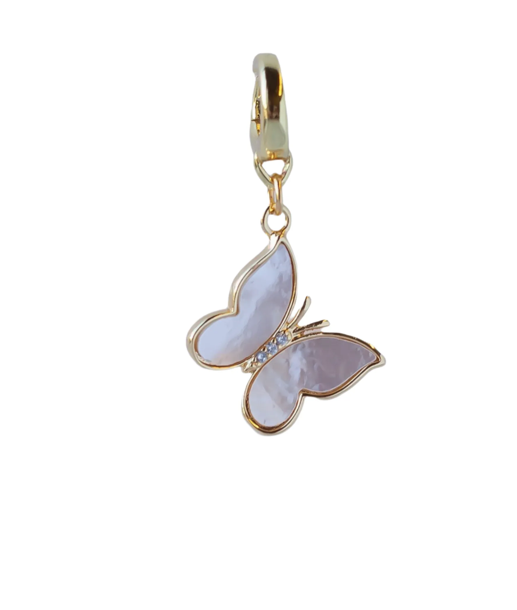 Butterfly Charm Mother of Pearl