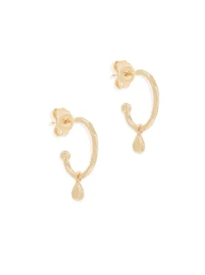 By Charlotte Divine Grace Hoops in Gold Vermeil