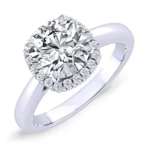 Callalily - Cushion Lab Diamond Engagement Ring (IGI Certified)