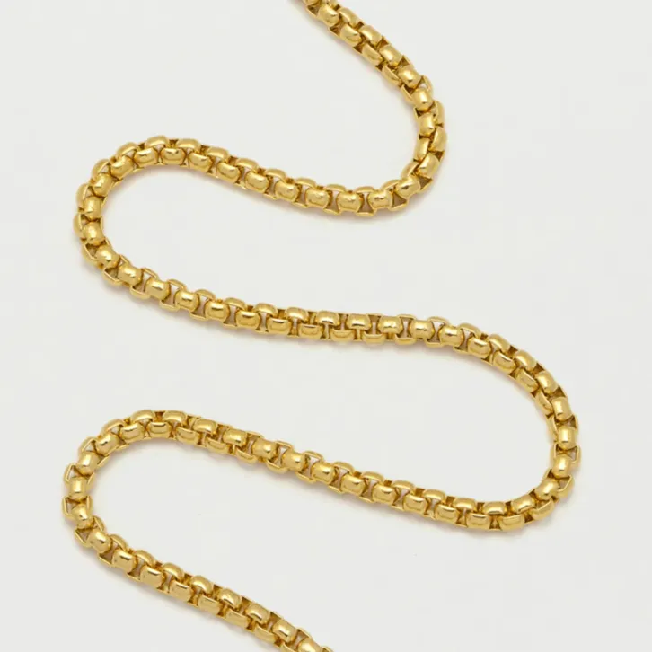 Chunky Chain Gold Plated Rounded Box Estella Bartlett