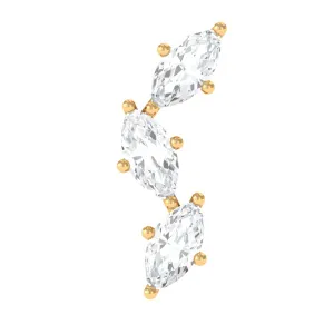 Classic Marquise Diamond Helix Earring