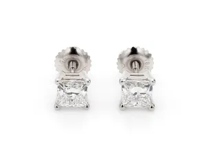 Classic Princess Earrings 1.0 Ctw Certified