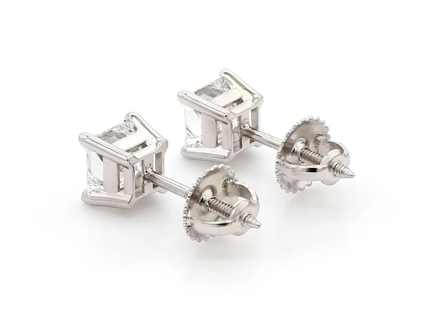 Classic Princess Earrings 1.0 Ctw Certified