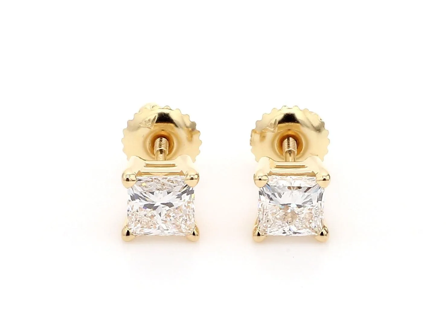 Classic Princess Earrings 1.0 Ctw Certified