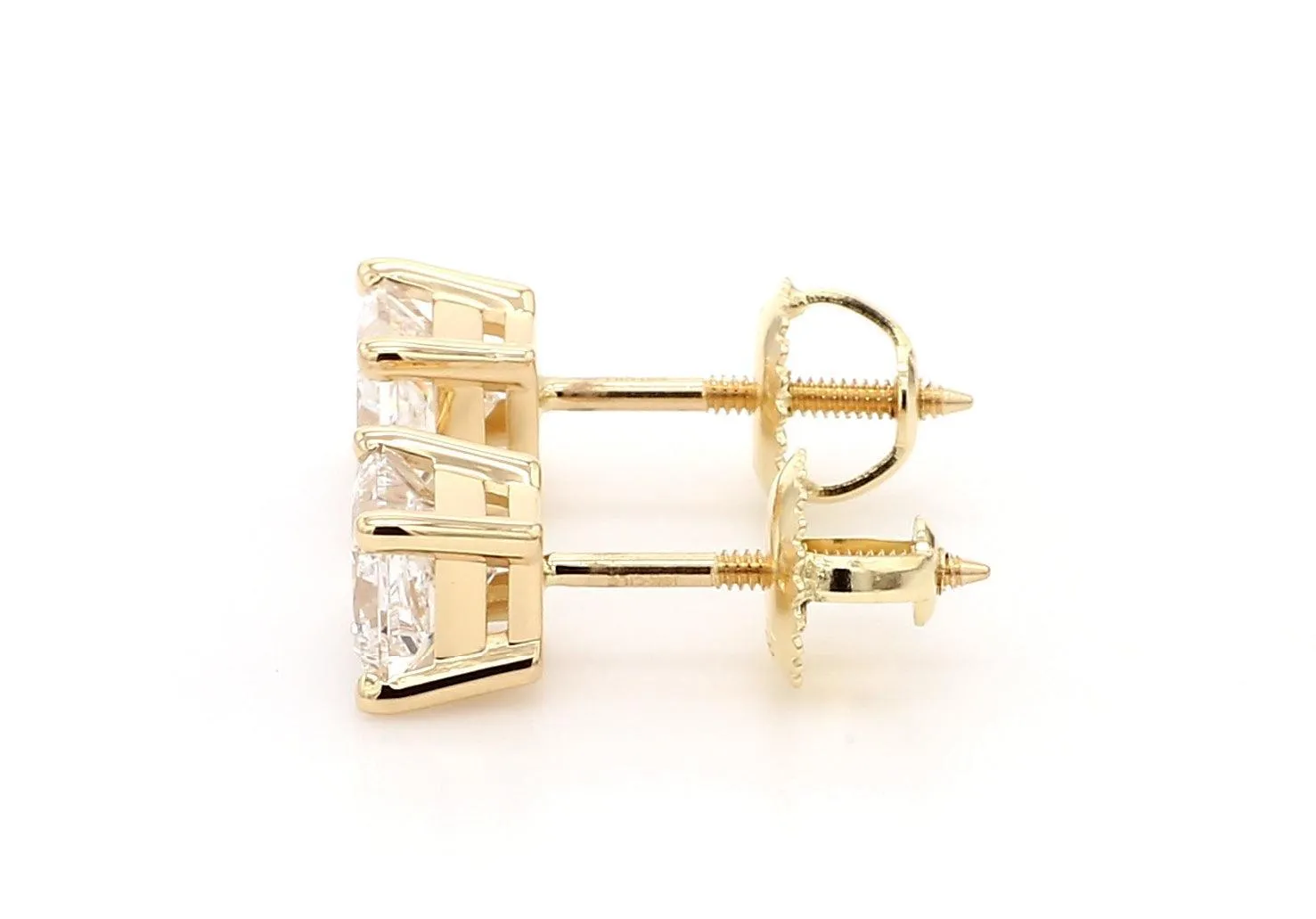 Classic Princess Earrings 1.0 Ctw Certified