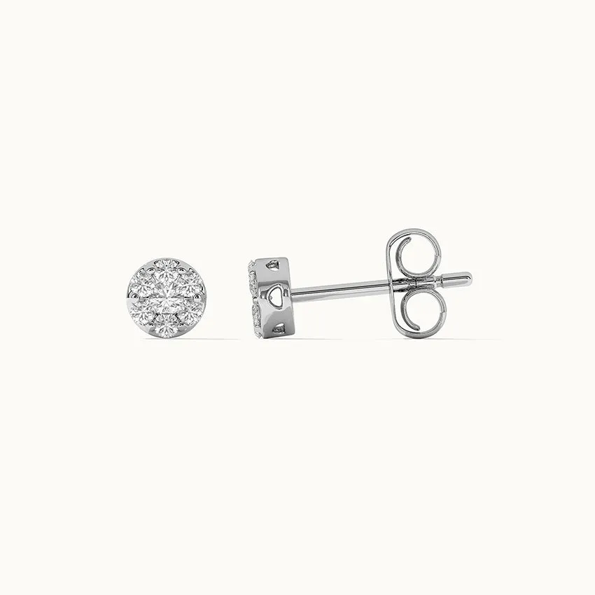 Classic Round Diamond Earrings