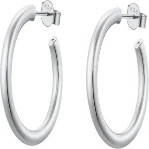 Classic Silver 25mm Hoop Earrings