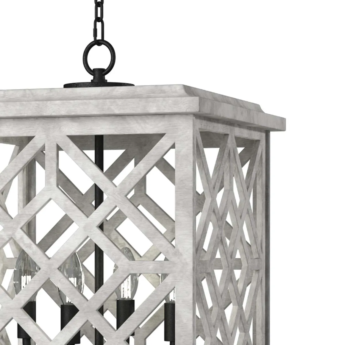 Coastal Living Chatham Wood Lantern (White)