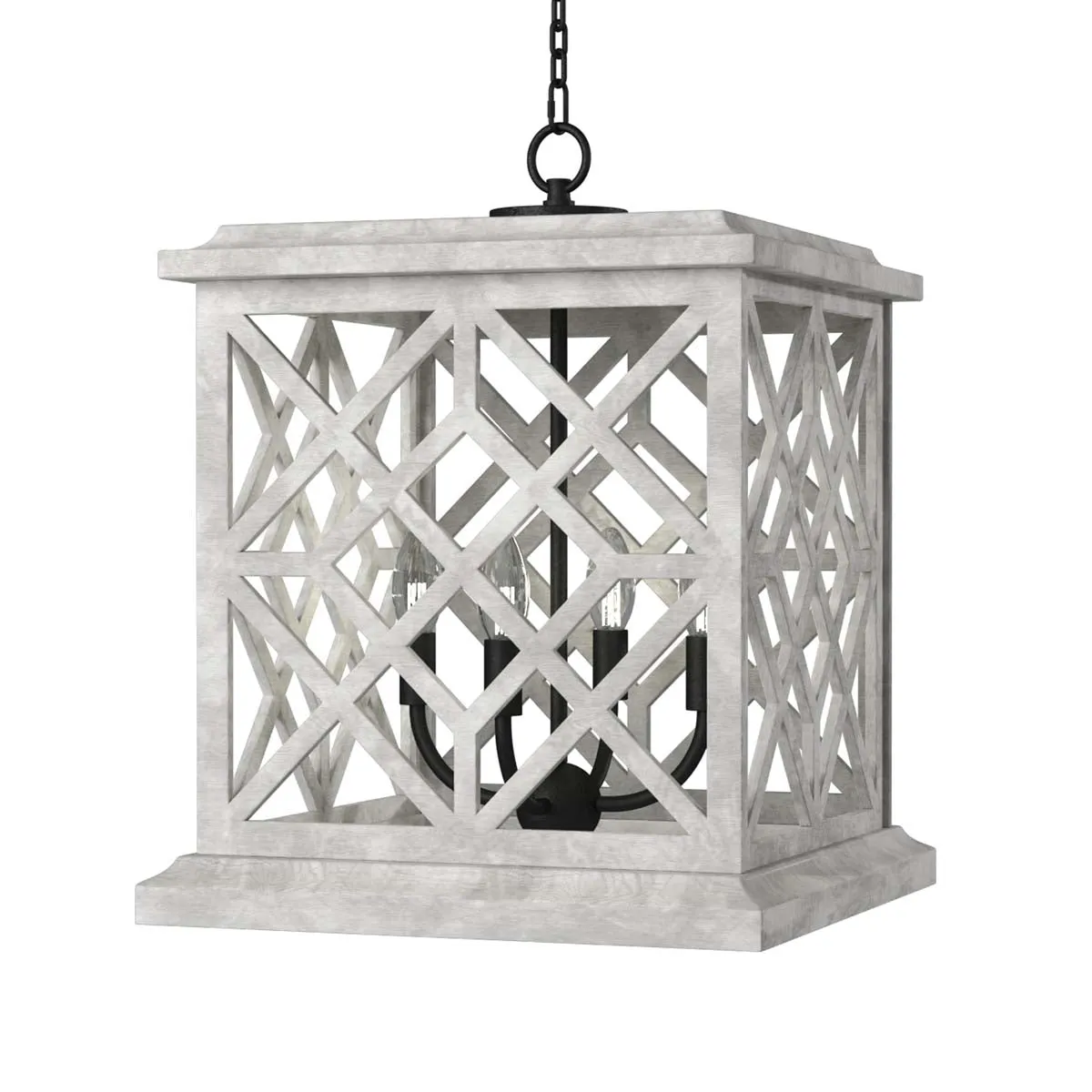 Coastal Living Chatham Wood Lantern (White)