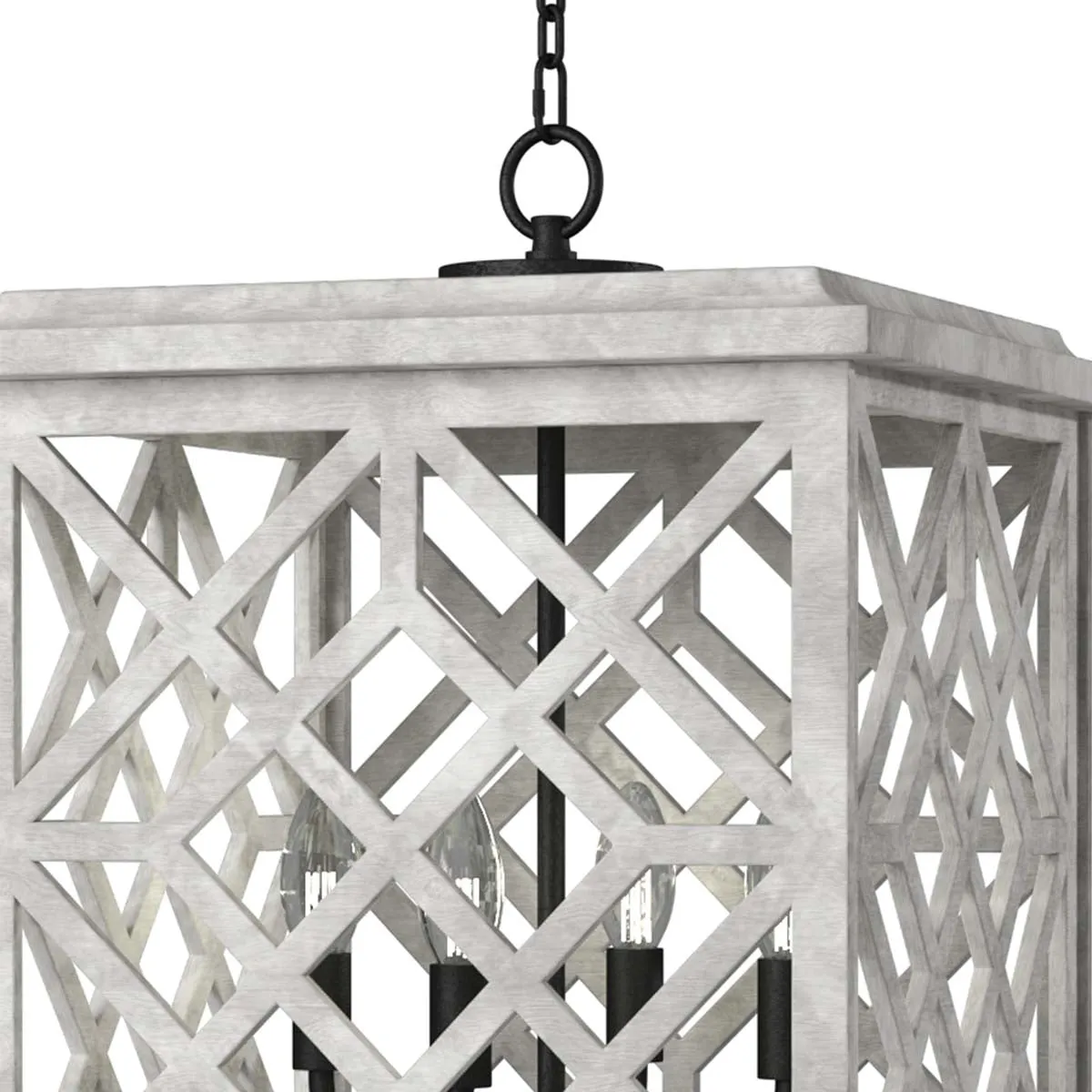 Coastal Living Chatham Wood Lantern (White)