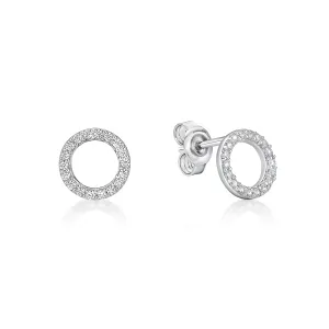 Cubic Zirconia Stud Earrings   CJS 01