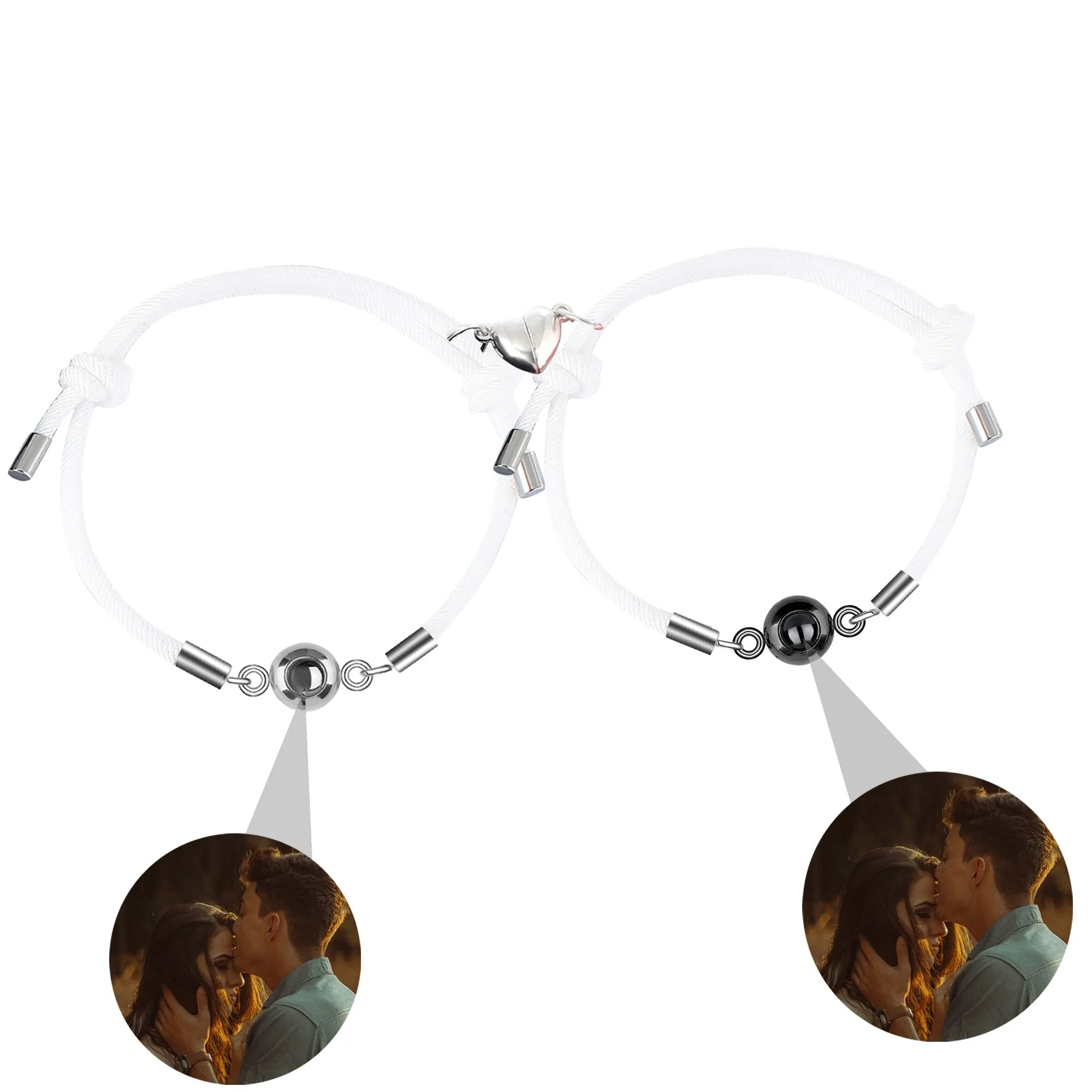 Custom Projection Braided Bracelet Personalized Photo Bracelet Custom Jewelry