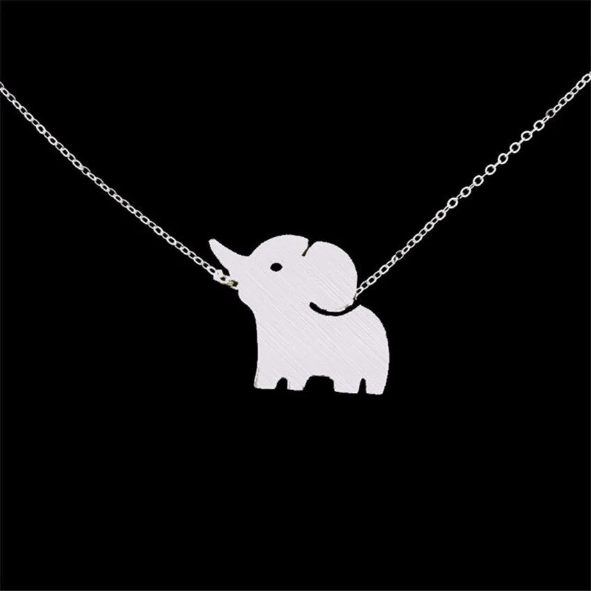 Cute Elephant Necklace Good Luck African Animal