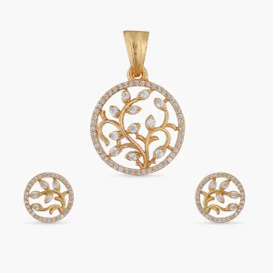 Deidra Delicate CZ Pendant Set