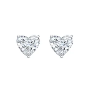 Diamond Heart Studs