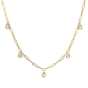 Diamonds By the Yard Drop Necklace