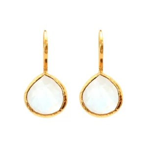 Earrings - Moonstone Teardrops