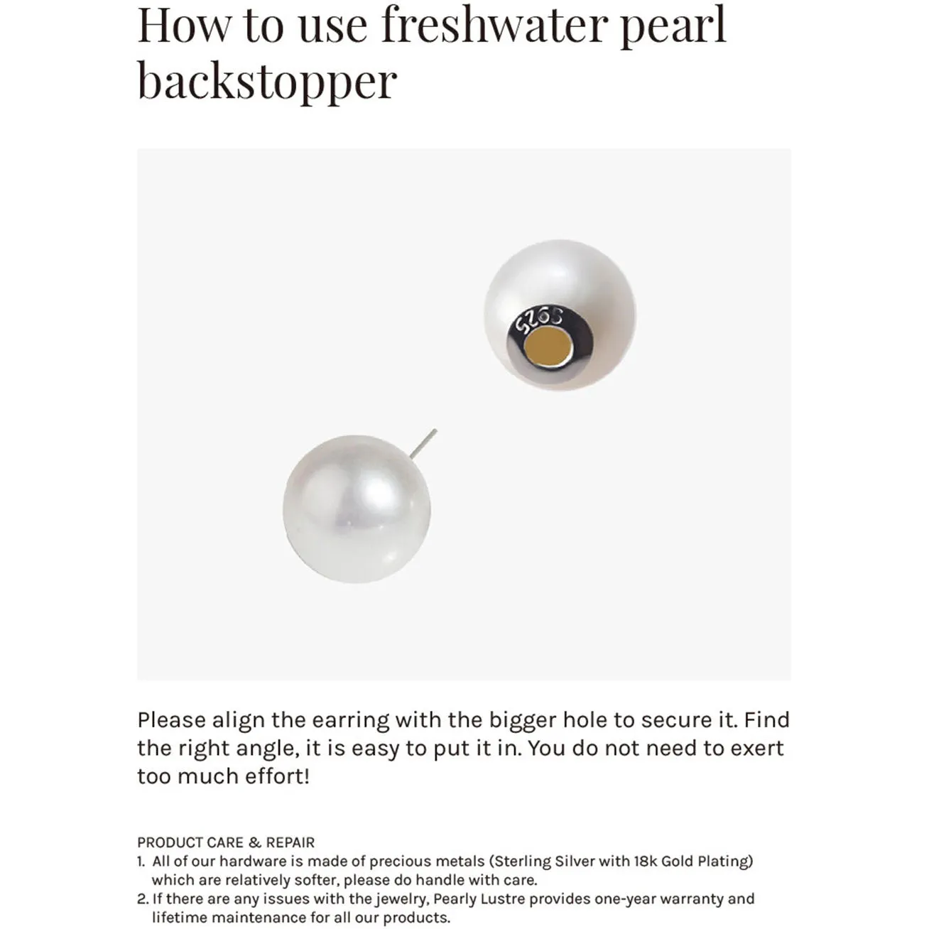 Elegant Freshwater Pearl Earrings WE00062