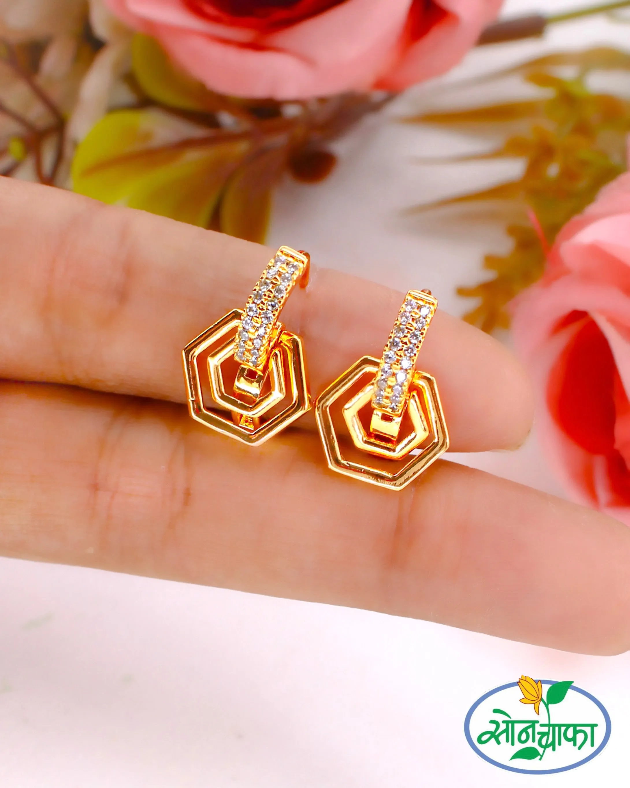 ELEGANT GLAM DIAMOND EARRINGS