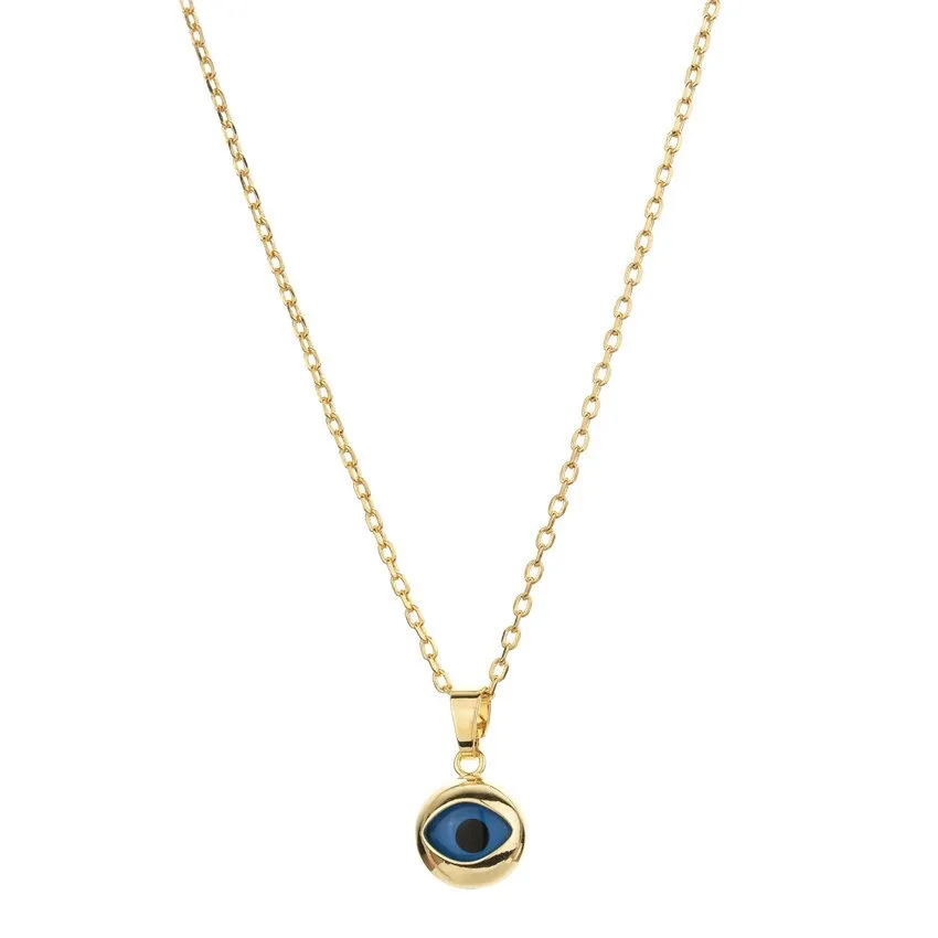 EVIL EYE NECKLACE WOMEN ACCESSORIES GOLD PLATED NECKLACE PENDANT CHARM FASHION WOMEN JEWELRY ACCESSORIES