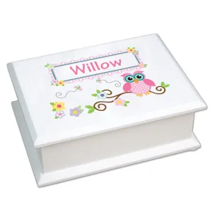 Lift Top Jewelry Box - Calico Owl