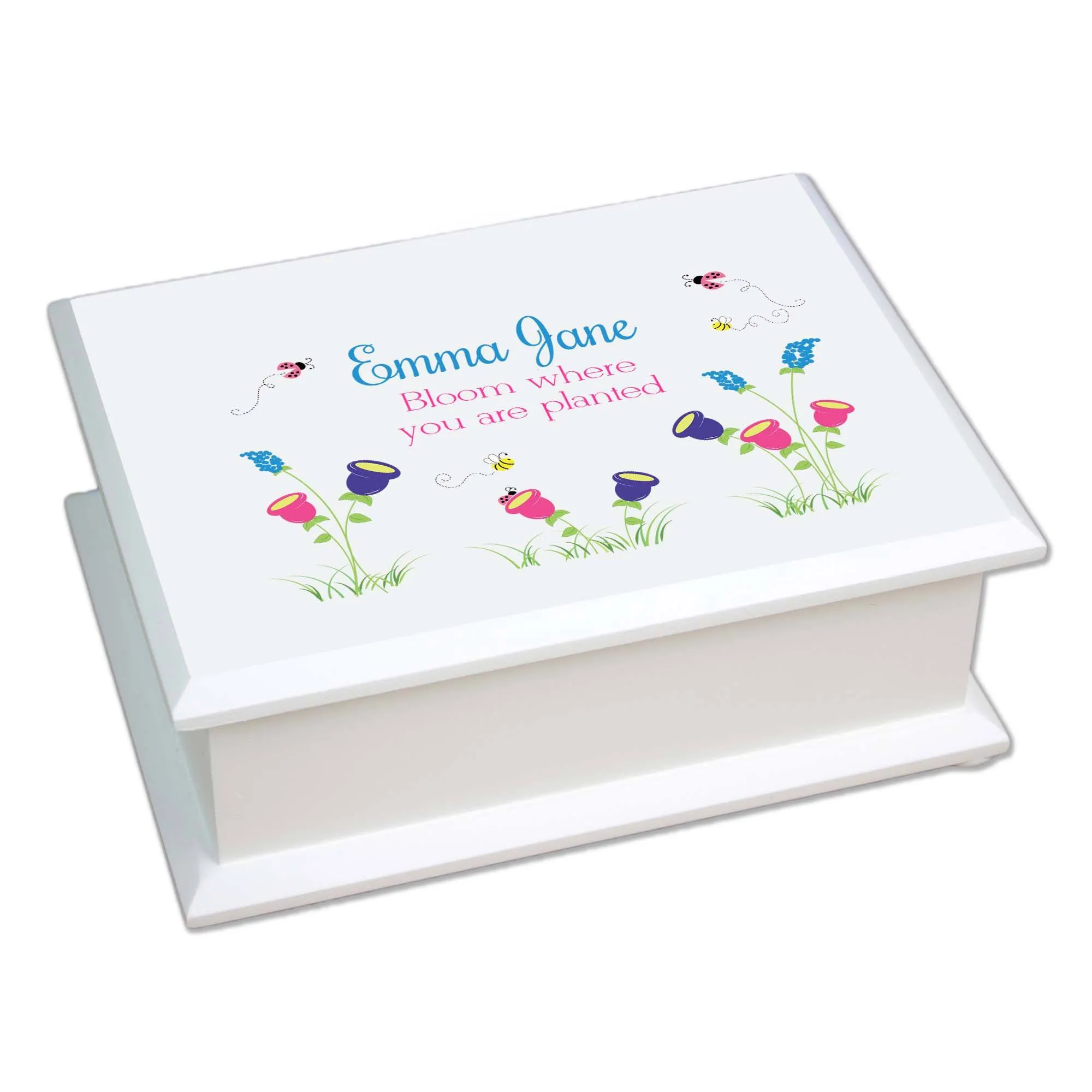 Lift Top Jewelry Box - English Garden