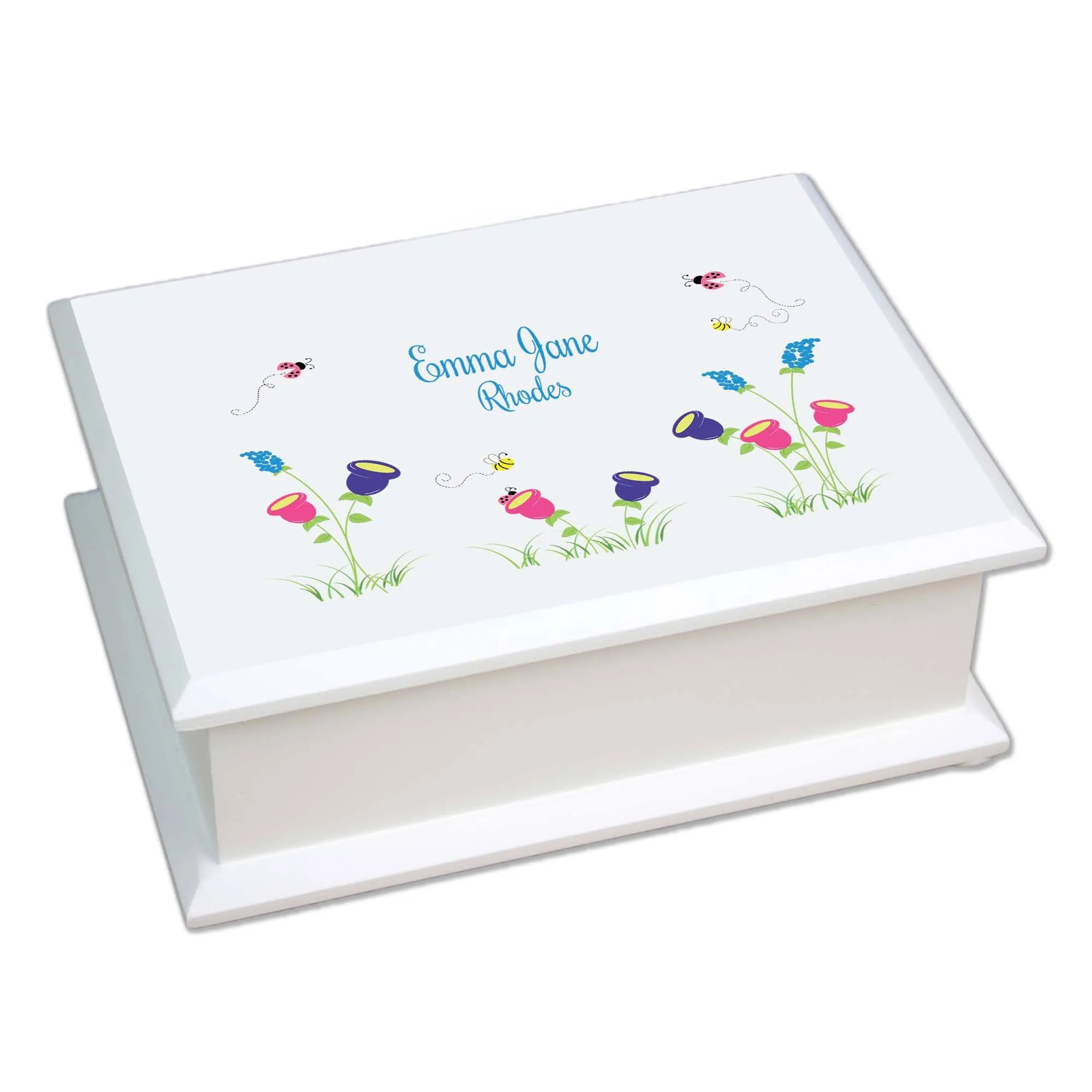 Lift Top Jewelry Box - English Garden