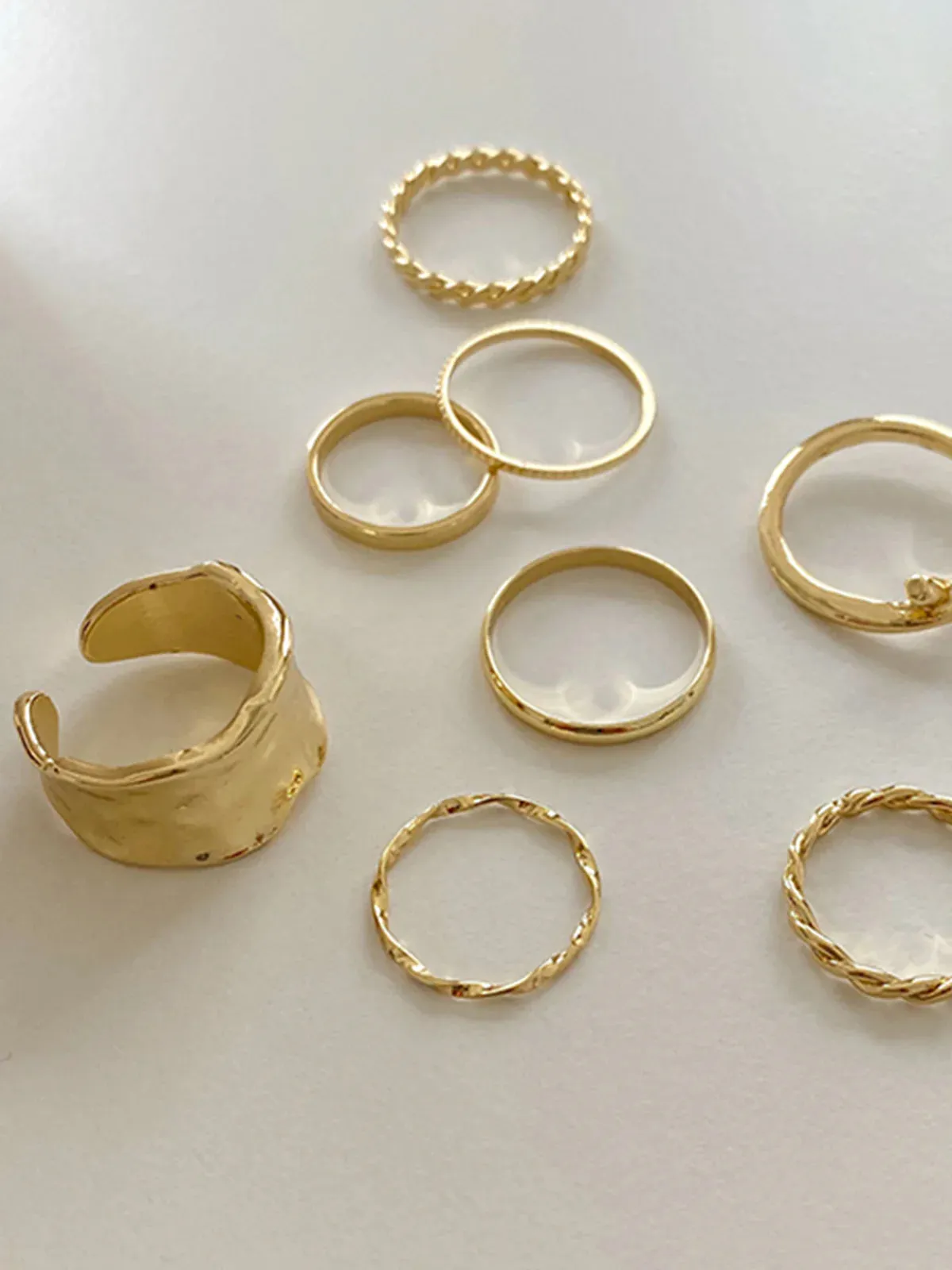 Milana Simple Ring (8pcs)