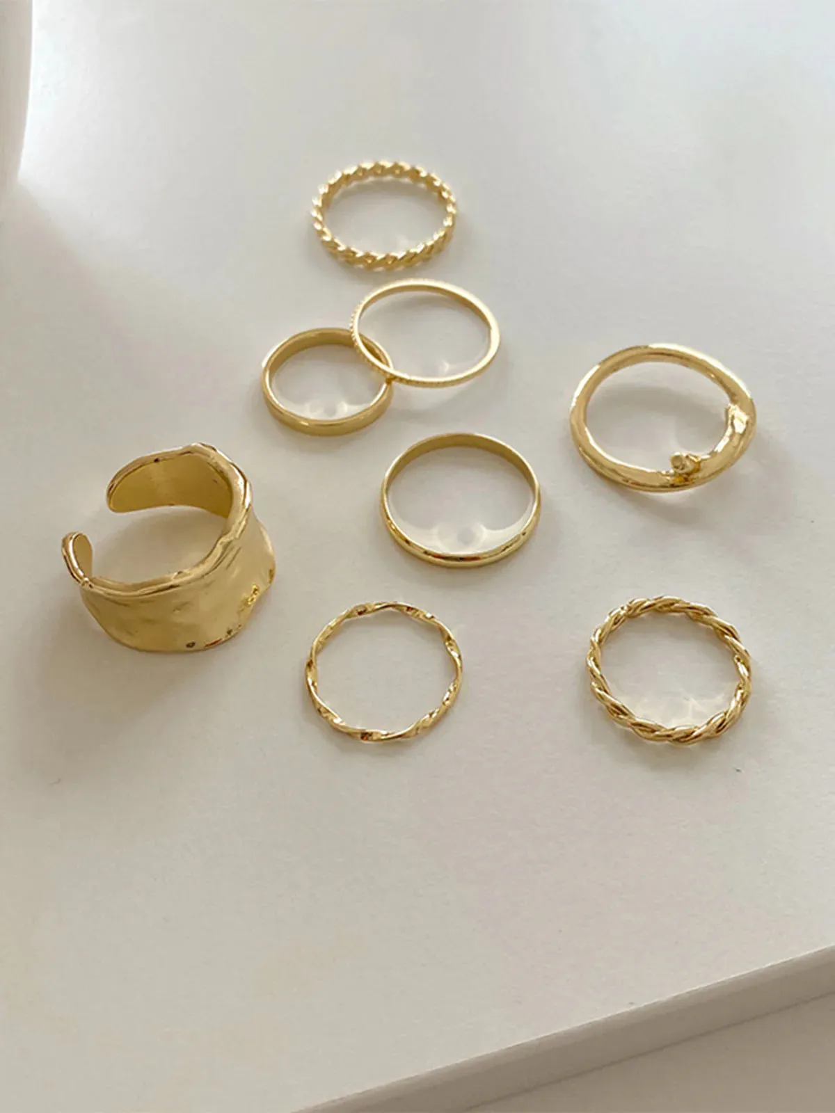 Milana Simple Ring (8pcs)