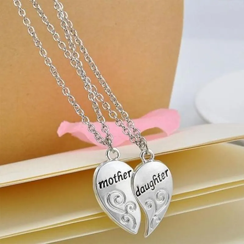 Mom & Daughter Pendant Necklace