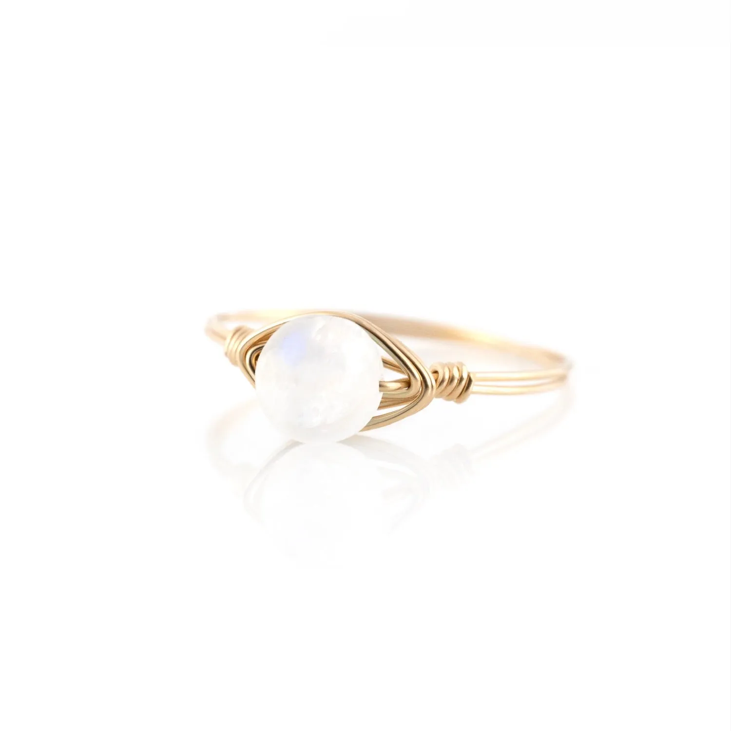 Moonstone Simple Ring