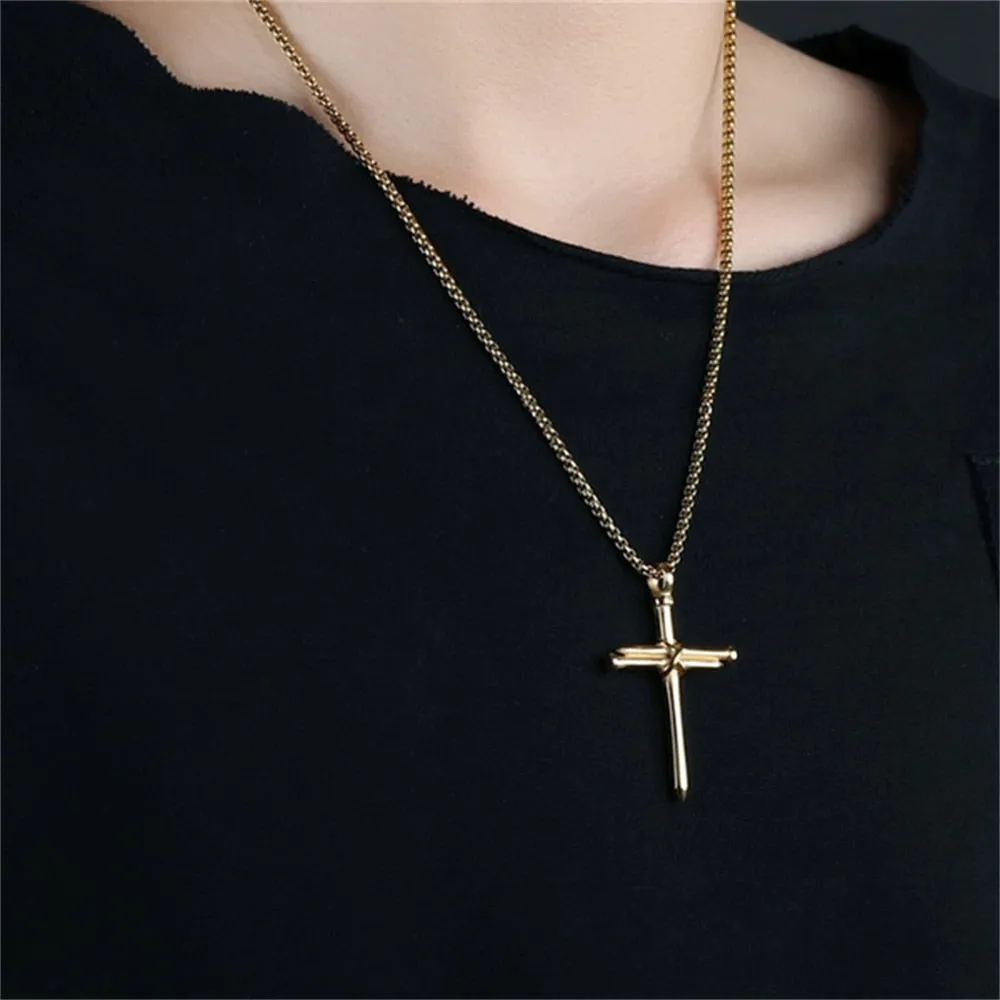 Nailed Cross Necklace