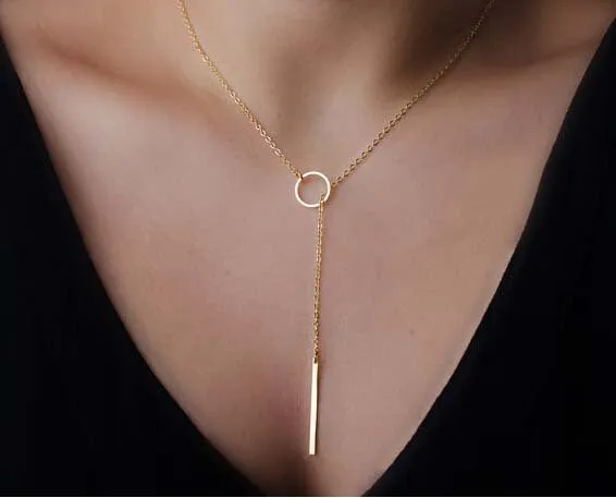 New  Fatima Hand Multilayer Hammer Chain Lariat Bar Necklace Long Strip Pendant Necklace Collar joyeria collier Women JHS018