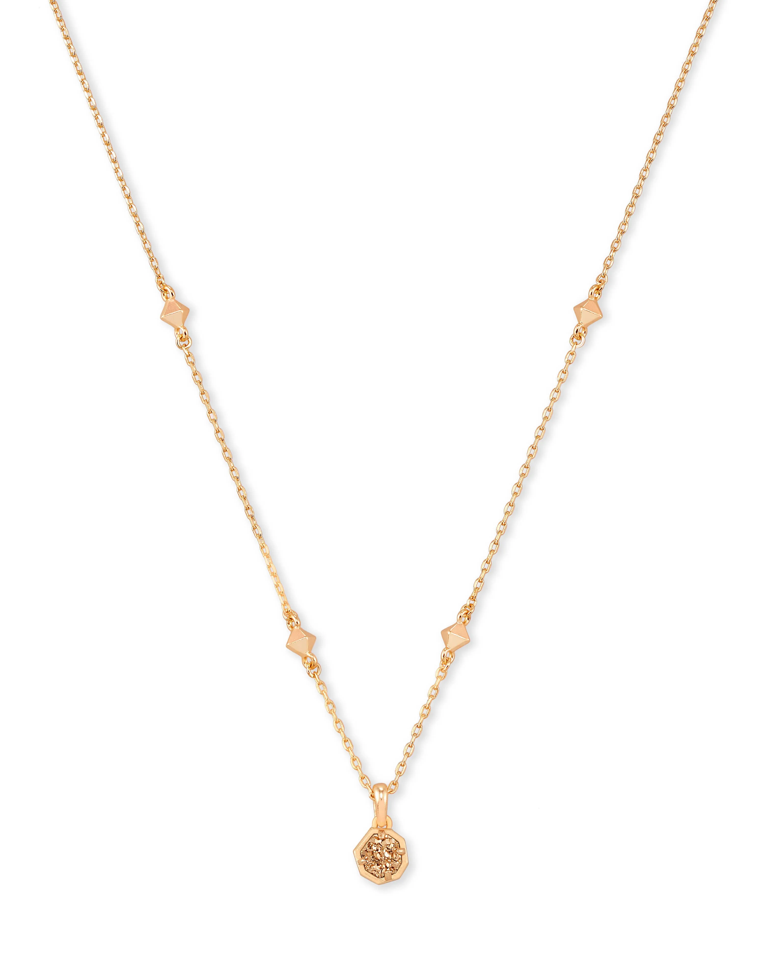 Nola Short Pendant Drusy Necklace