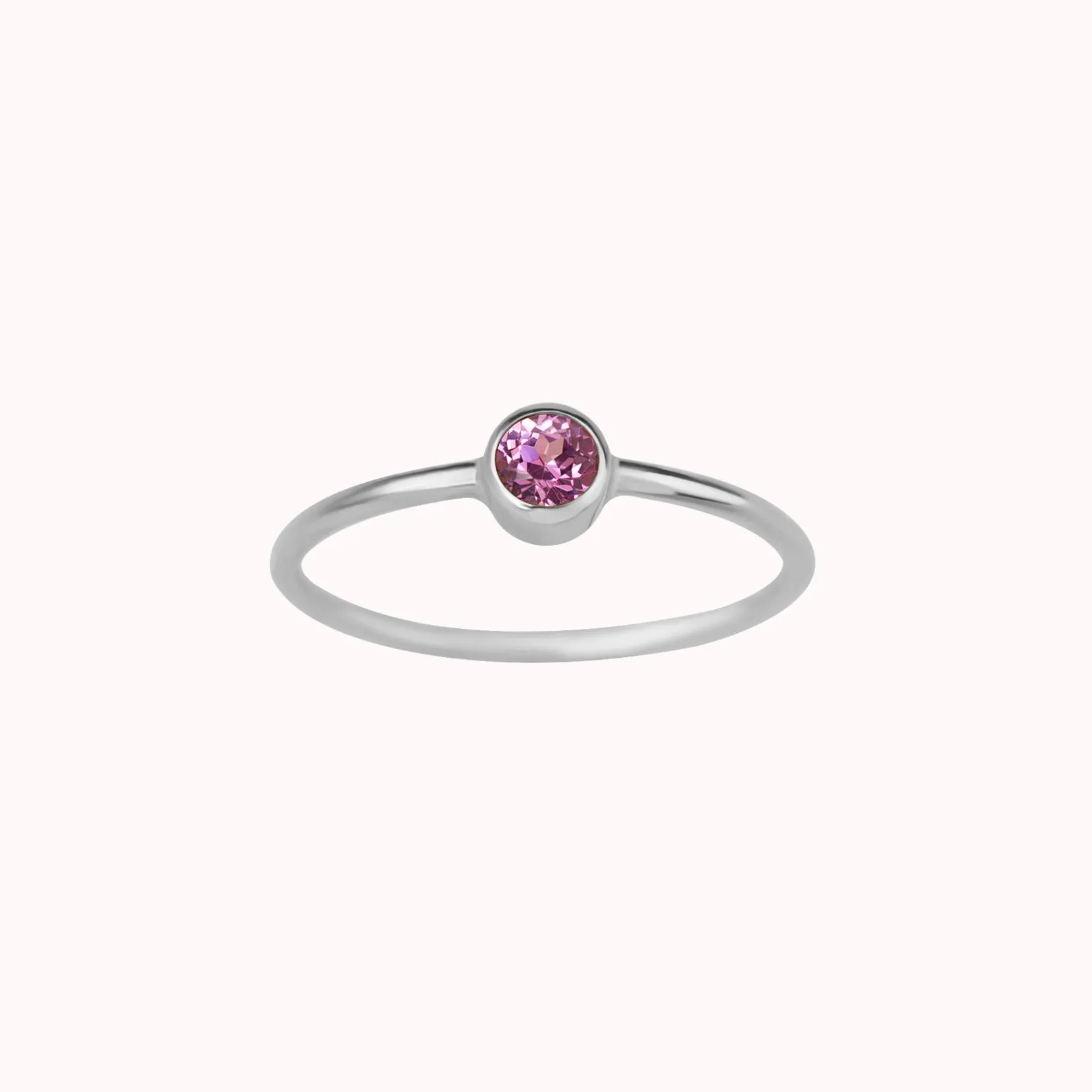 October Birthstone Ring ∙ Pink Tourmaline