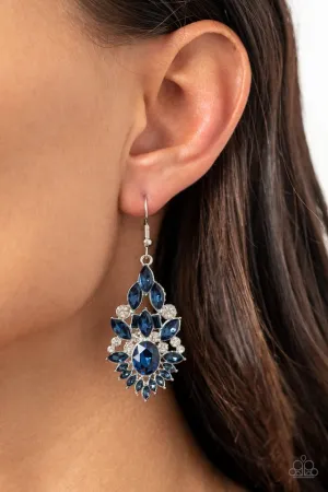 Paparazzi Earring ~ Ice Castle Couture - Blue