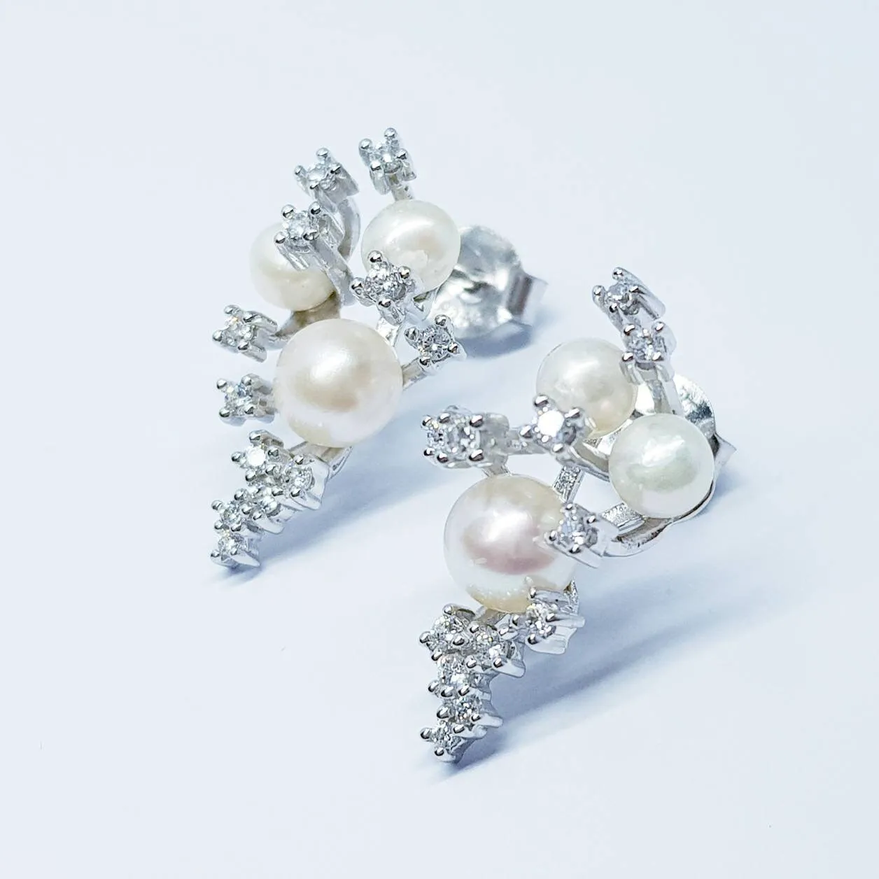 Pearl drop earrings, dress earrings, sterling silver pearl earrings, vintage earrings, bridal earrings, earrings for bridesmaids