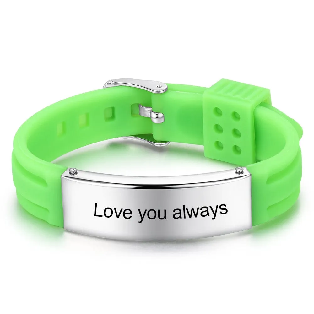 Personalized Stainless Steel Medical Bracelet